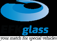 EFK Glass fabricant de pare-brise pour une voiturette sans permis Microcar 